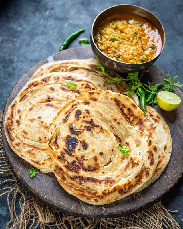 Chapati, Paratha & Spicy Potatoes