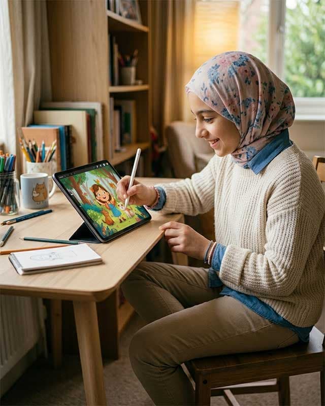 ورشة الرسم الرقمي على الآيباد باستخدام Procreate 